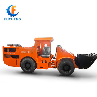 FUCHENG 0,6 m3 / 0,75 yd3 Chargeur minier sous-terrain à moteur diesel articulé LHD pour l'exploitation minière