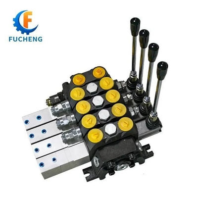 Valve de régulation directionnelle hydraulique de débit de Fucheng DCV100/2-S 100LPM sur demande du client
