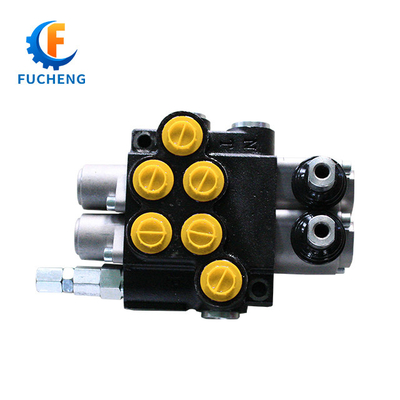 40lpm 6 bancs joystick monobloc hydraulique soupapes de commande pour chargeur avant et tracteur Fucheng