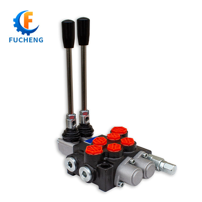 40lpm 6 bancs joystick monobloc hydraulique soupapes de commande pour chargeur avant et tracteur Fucheng