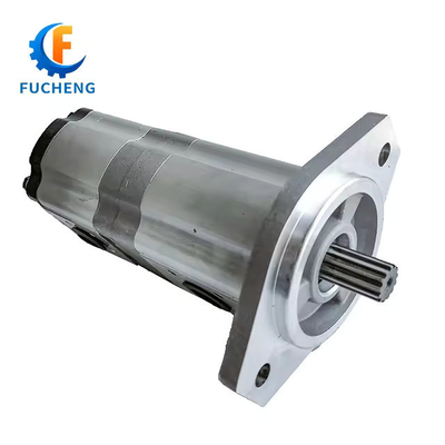 Pompes à engrenages hydrauliques en aluminium standard de 20 cc, double pompe pour machines de Fucheng
